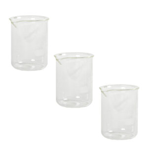 3x bécher en verre 100 ml par comptoir des flacons. disponible abidjan cote d'ivoire.