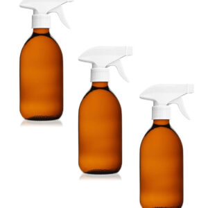 3x vaporisateurs verre ambré 500 ml à gâchette par comptoir des flacons. disponible abidjan cote d'ivoire.