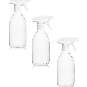 3x vaporisateurs verre transparent 1000 ml à gâchette par comptoir des flacons. disponible abidjan cote d'ivoire.