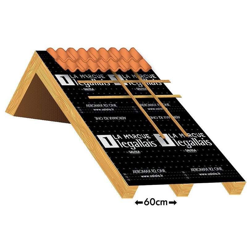 Écran sous-toiture universel 3 couches tonnara 150g/m² w1 étanche à l'eau et à l'air rouleau de 1,5m par 50m. disponible abidjan cote d'ivoire.