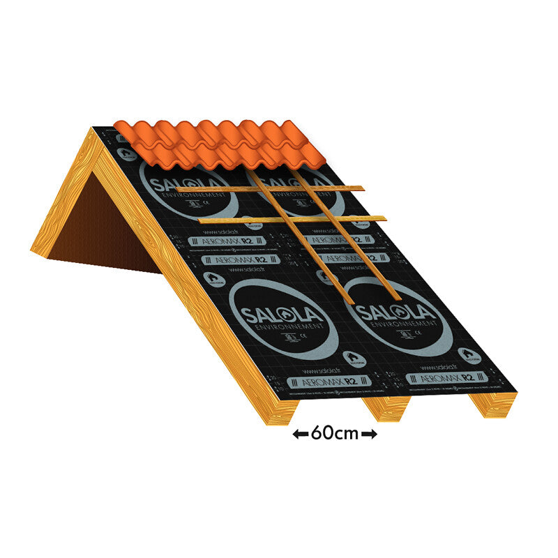 Écran sous-toiture universel aeromax r2 pour entraxe 60mm, perméabilité à la vapeur d'eau, étanche à l'air 3mx50m. disponible abidjan cote d'ivoire.