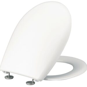 Abattant double charnière individuelle ajustable en acier inoxydable siamp opio thermoplastique blanc réf. disponible abidjan cote d'ivoire.