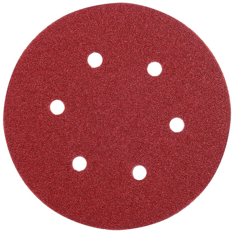 Abrasifs auto-agrippants pour ponceuses excentriques oxyde d'aluminium kp222 perforés 6 trous d150mm grain 60 bte de 50. disponible abidjan cote d'ivoire.