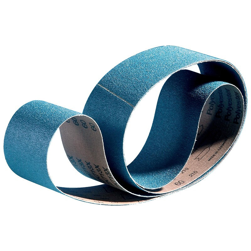 Abrasifs en bandes longues toile rigide grains zirconium zk 713x 75x2000 mm grain 60 en boîte de 10. disponible abidjan cote d'ivoire.