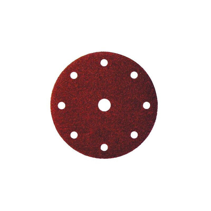 Abrasifs en disques papier auto-agrippant perforés 9 trous corindon aber diamètre 150 mm grain 60 boîte de 50. disponible abidjan cote d'ivoire.