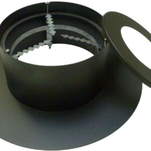 Accessoires de raccordement spécial bois cache conduit rond noir tl d 153 réf. disponible abidjan cote d'ivoire.