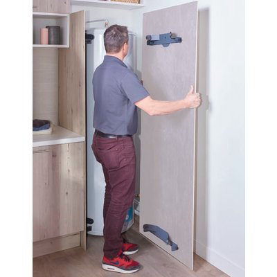 Accroche facade easy cover pour chauffe-eau vertical sur socle réf. disponible abidjan cote d'ivoire.