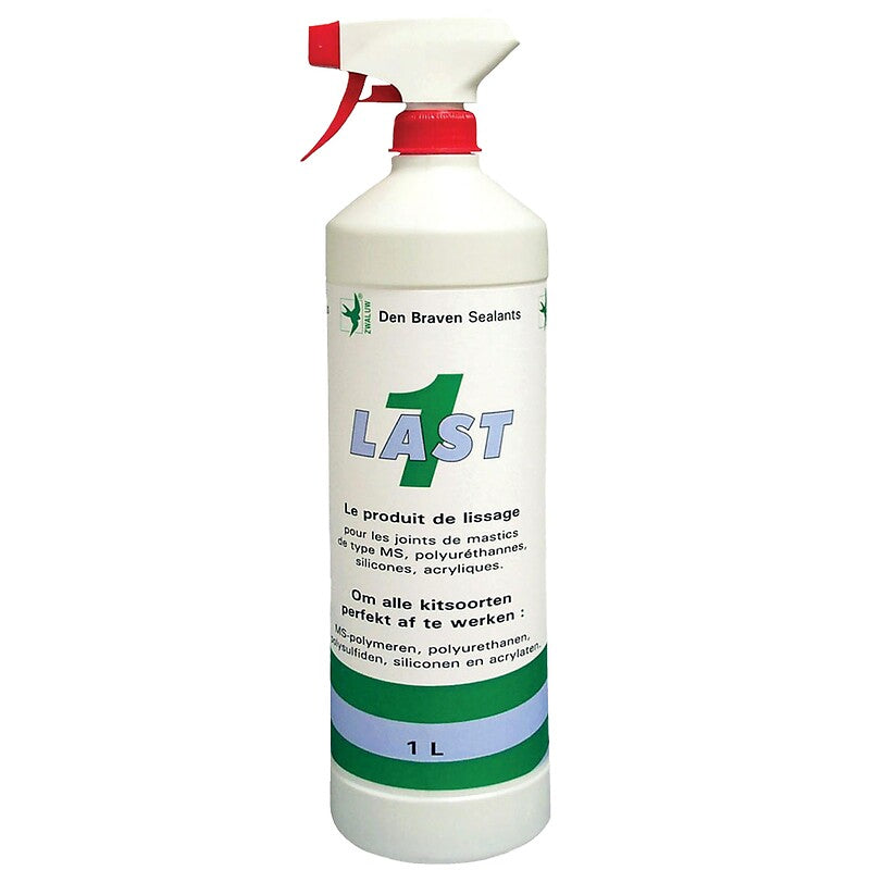 Additif universel de lissage des joints de mastic last one, bidon vaporisateur de 1 l. disponible abidjan cote d'ivoire.