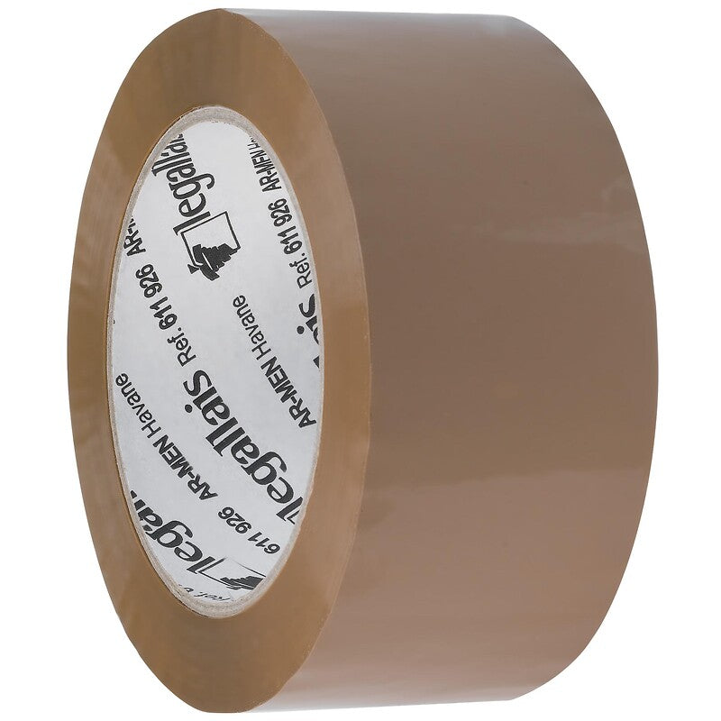 Adhésif d'emballage ar-men, havane, largeur 50 mm, rouleau de 100 m. disponible abidjan cote d'ivoire.