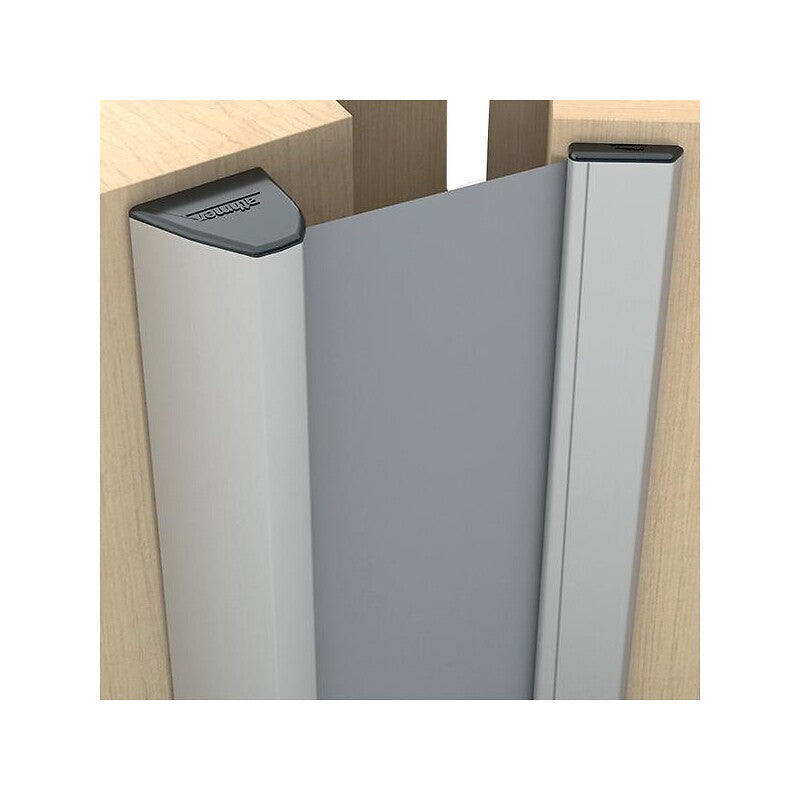 Anti pince-doigts en fibre synthétique coupe-feu nr-32 - capot finition argent anodisé - hauteur 1400 mm. disponible abidjan cote d'ivoire.