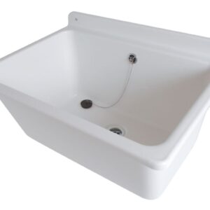 Bac à laver blanc nicoll pour fixation murale, réf. disponible abidjan cote d'ivoire.