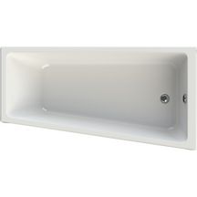 Baignoire asymétrique droite alterna concerto acrylique blanc. disponible abidjan cote d'ivoire.