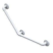 Barre d'appui lisse blanche akw international coudée 135° 450 x 450 mm, réf. disponible abidjan cote d'ivoire.