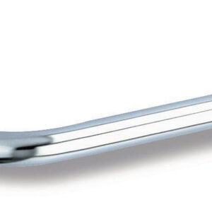 Barre de maintien droite d25, avec fixations visibles sur platines à 3 trous, longueur 300 mm, finition inox chromé réf 530. disponible abidjan cote d'ivoire.