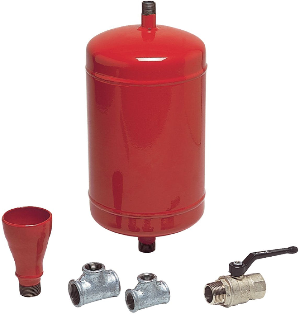 Bouteille d'injection 12 litres complète avec entonnoir vanne et tés de montage réf. BI12