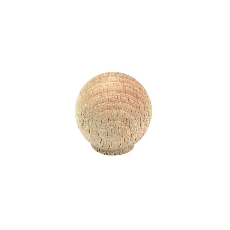 Bouton boule ø 30 mm hêtre brut poncé. disponible abidjan cote d'ivoire.