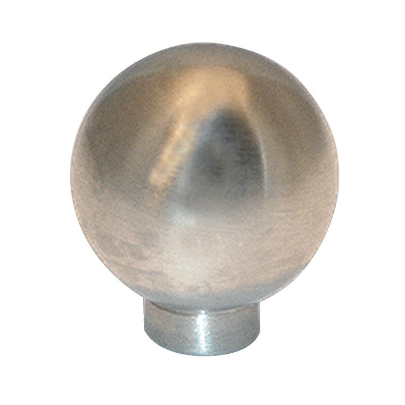 Bouton boule avec embase - en inox brossé - diamètre 20 mm. disponible abidjan cote d'ivoire.