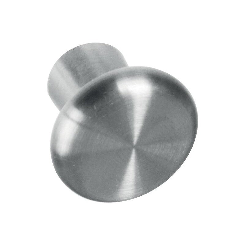 Bouton champignon plat inox brossé hauteur 20 mm ø 25 mm. disponible abidjan cote d'ivoire.
