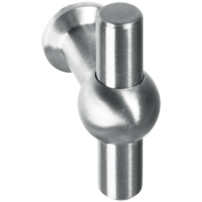 Bouton en t inox brossé hauteur 37 mm largeur 45 mm. disponible abidjan cote d'ivoire.