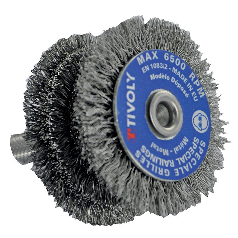 Brosse circulaire acier spécial barreaux diamètre 60 mm fil de diamètre 0,35 mm. disponible abidjan cote d'ivoire.