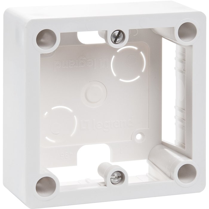 Cadre saillie - 1 poste - pour socle et sortie de câbles - 100x100x36 mm - ref. disponible abidjan cote d'ivoire.