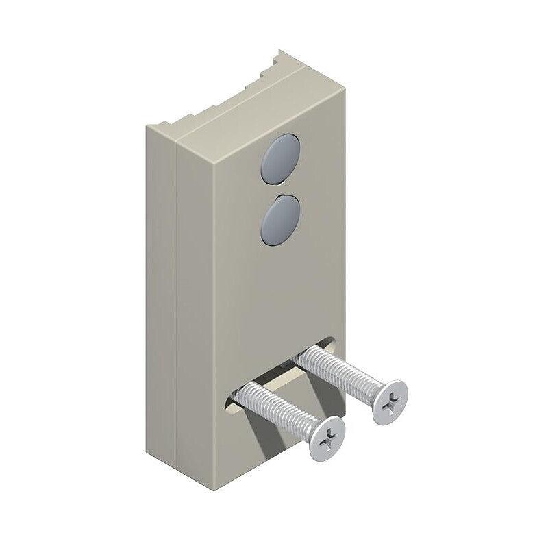 Cale de pose pour verrous 2586 et 2590 sur montant de profil plat coloris gris alu. disponible abidjan cote d'ivoire.