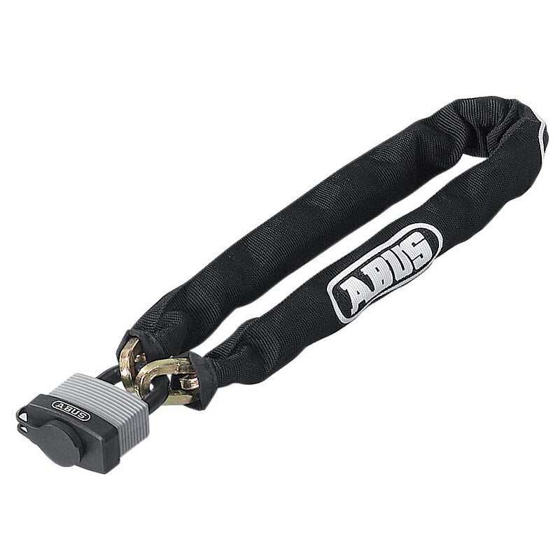 Chaîne acier gainage textile et cadenas anticorrosion - longueur 900 mm. disponible abidjan cote d'ivoire.