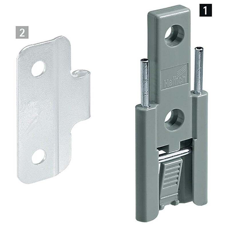 Charnières centrales intermédiaires pour ferrures wing line l et s - sans perçage à vissage direct - partie femelle. disponible abidjan cote d'ivoire.