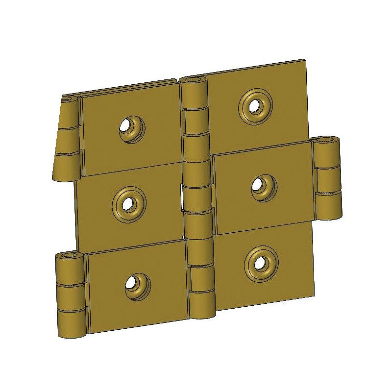 Charnières de paravent - acier laitonné - 60 x 25 mm. disponible abidjan cote d'ivoire.