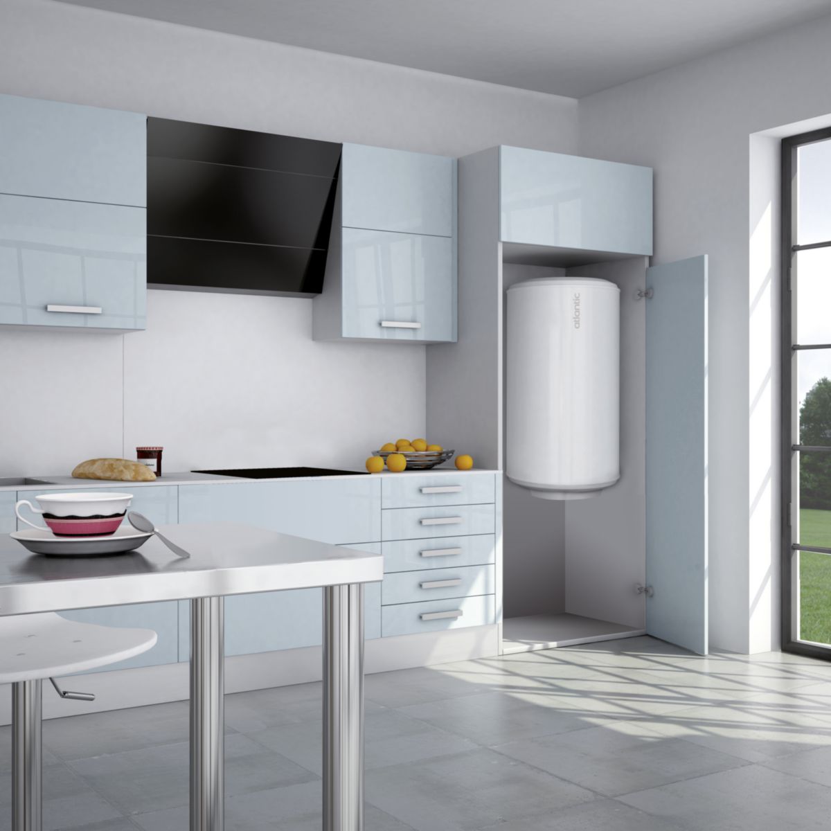 Chauffe-eau électrique atlantic electrique chauffeo plus 200 litres stéatite magnésium vertical, réf. disponible abidjan cote d'ivoire.