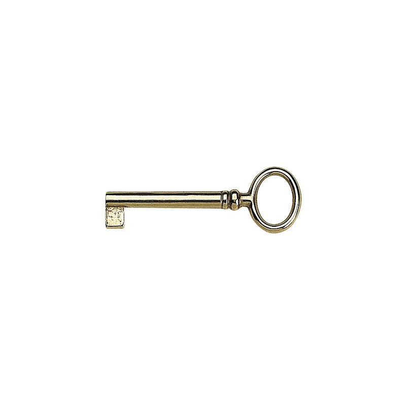 Clé de meuble ajustable regence - tige longueur 70 mm - hauteur panneton 6 mm - anneau oval hauteur 24 mm - laiton poli. disponible abidjan cote d'ivoire.