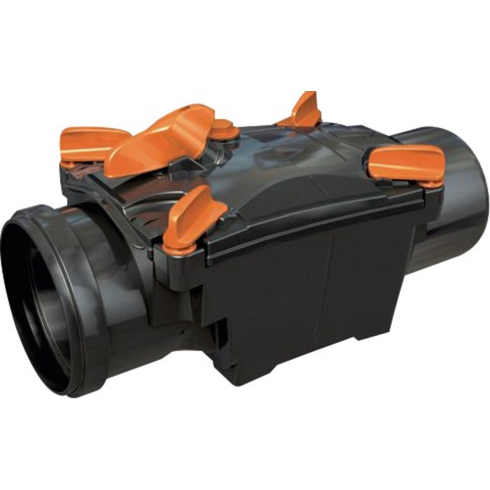 Clapet anti-retour manuel pvc et inox cart noir - ø 100 mm. disponible abidjan cote d'ivoire.