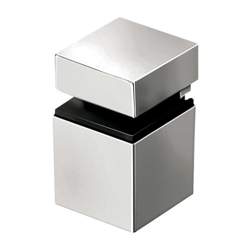 Clips carrés pour tablette gs03 - tablette épaisseur 6-22 mm - finition inox. disponible abidjan cote d'ivoire.