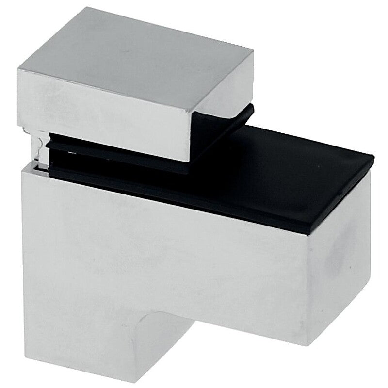 Clips tablette cigogne carre finition nickel brossé pour tablette d'épaisseur 6 à 22 mm. disponible abidjan cote d'ivoire.