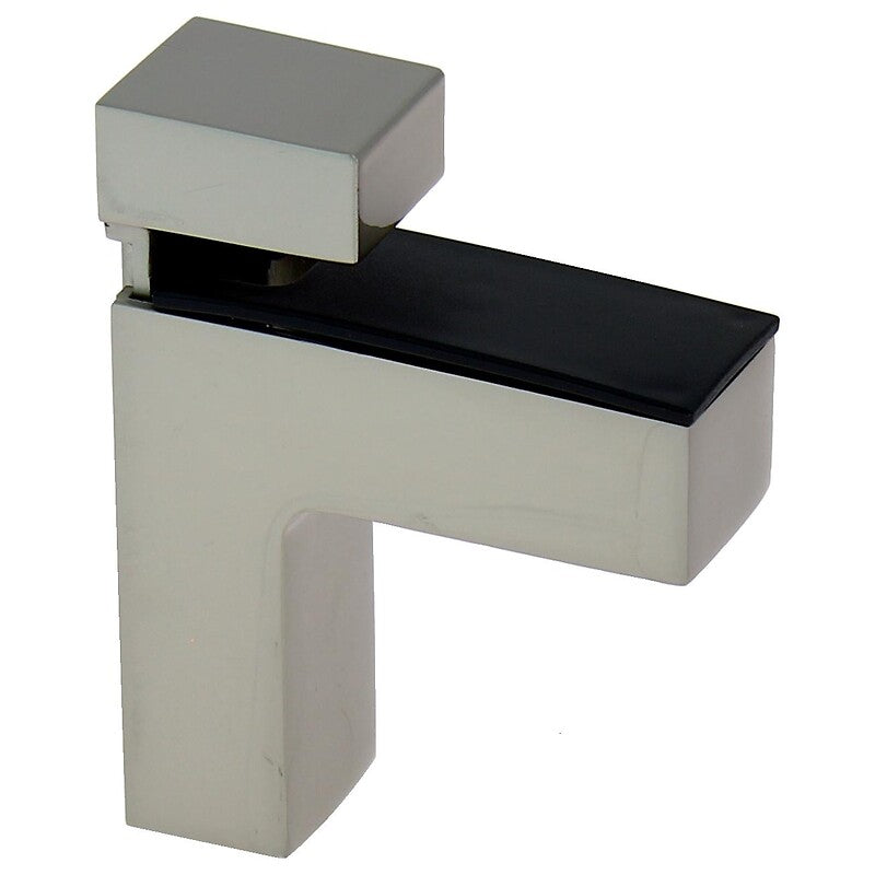 Clips tablette cigogne carre finition nickel brossé pour tablette d'épaisseur 6 à 42 mm. disponible abidjan cote d'ivoire.