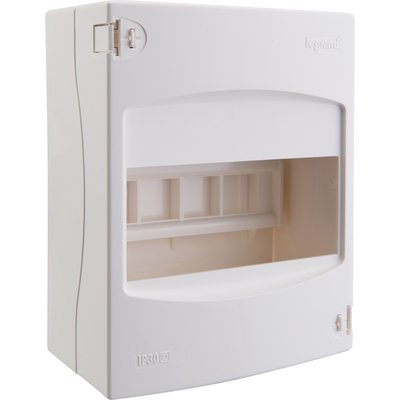 Coffret cache-bornes - 6 modules - blanc ral 9010 - ref. disponible abidjan cote d'ivoire.