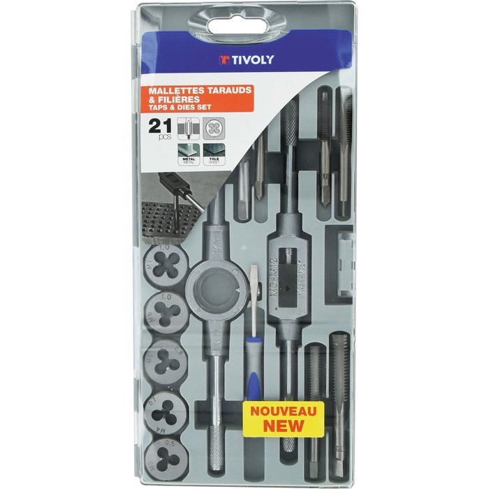 Coffret taraudage 21 pcs. disponible abidjan cote d'ivoire.