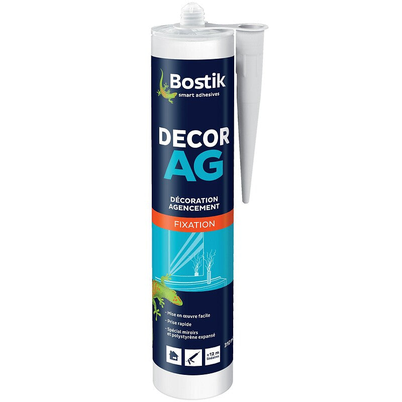 Colle mastic décor ag, cartouche de 310 ml. disponible abidjan cote d'ivoire.