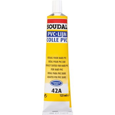 Colle pvc soudal tube 125ml. disponible abidjan cote d'ivoire.