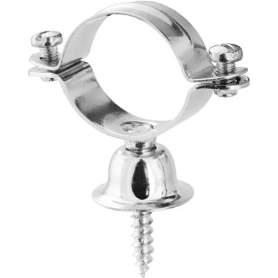 Collier de fixation sans butoir, avec rosace d'écartement diamètre : 28 chromé 47008. disponible abidjan cote d'ivoire.