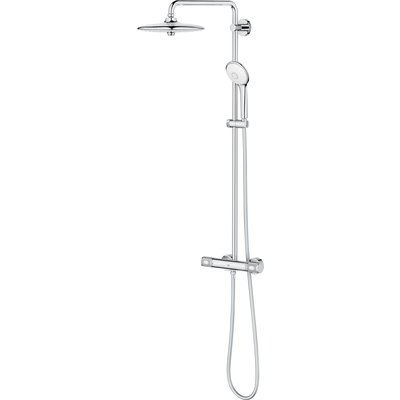 Colonne de douche avec mitigeur thermostatique chromé euphoria system 260 réf. disponible abidjan cote d'ivoire.