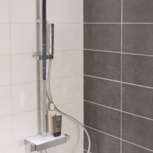 Colonne douche alterna avec mitigeur thermostatique domino, chromé, réf. disponible abidjan cote d'ivoire.