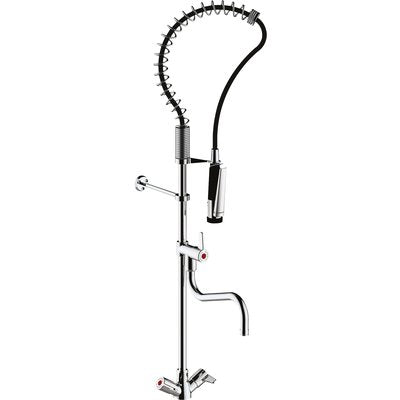 Colonne mélangeur sur plage douchette et bec longueur 250 mm réf. disponible abidjan cote d'ivoire.