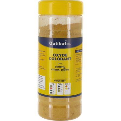 Colorant ciment jaune 500g. disponible abidjan cote d'ivoire.