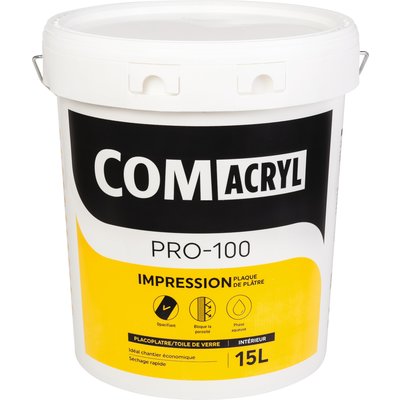 Comacryl impres p100 blc 15l. disponible abidjan cote d'ivoire.