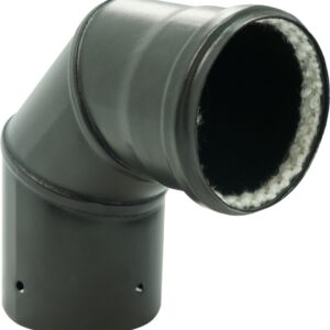 Conduits pellets - email noir mat coude eq 90° noir mat d 100 + joint a levres réf. disponible abidjan cote d'ivoire.
