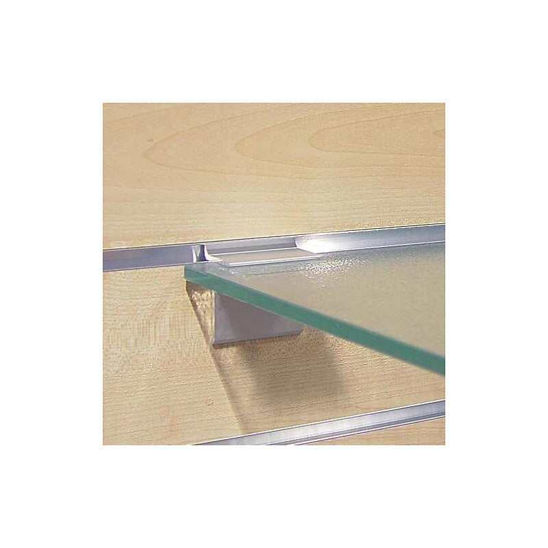 Consoles tablette verre alumium anodisé pour panneaux rainurés. disponible abidjan cote d'ivoire.