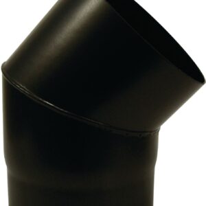 Coude 45° email mat acier émaillé diamètre : 125 bois / fioul / gaz réf. disponible abidjan cote d'ivoire.