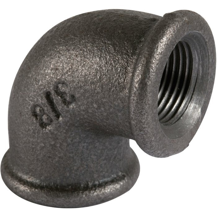 Coude 90° n° 90 fonte malléable noir femelle femelle diamètre : 33x42 réf. disponible abidjan cote d'ivoire.