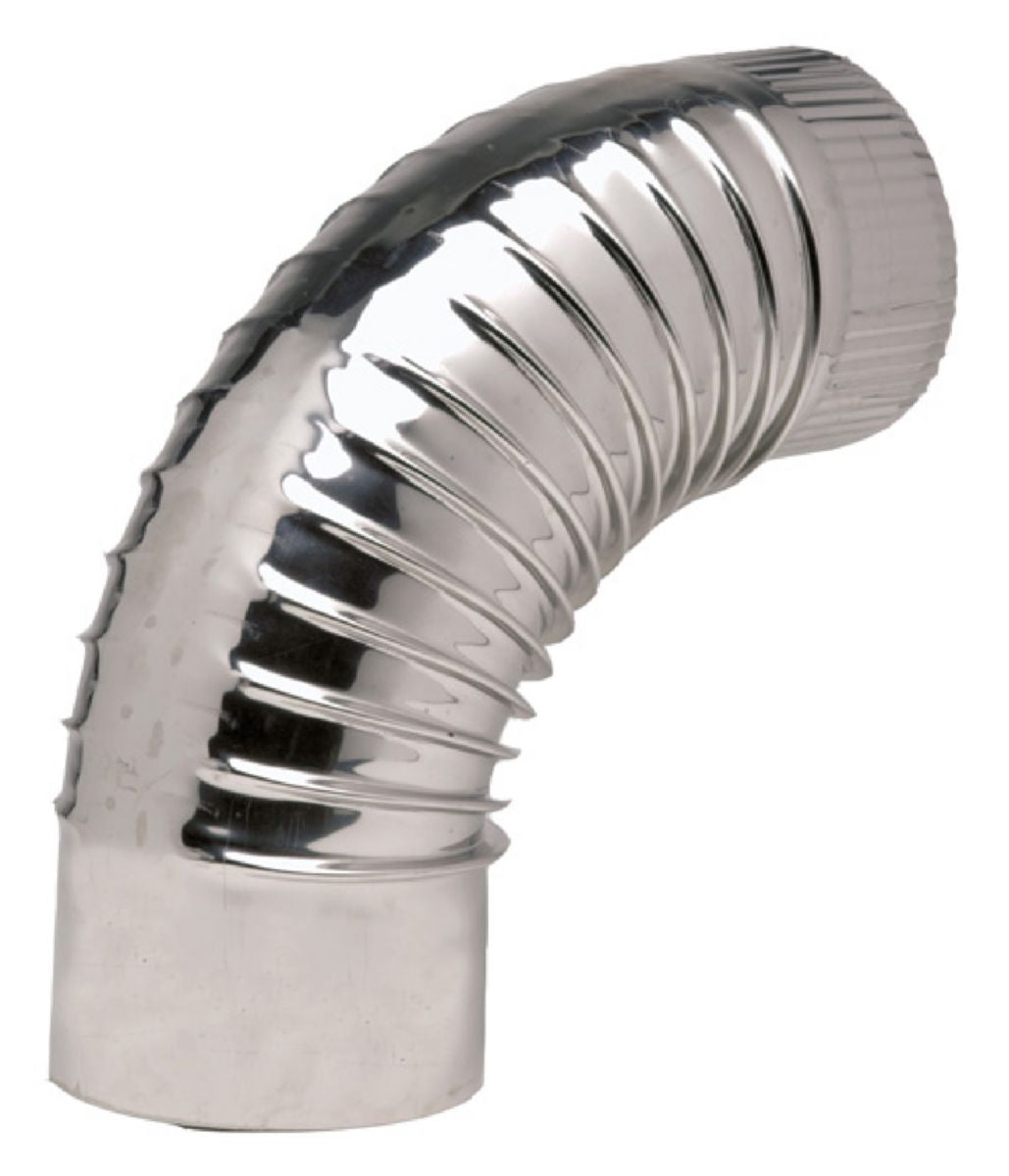 Coude 90° plissé inox 304 diamètre : 111 réf. disponible abidjan cote d'ivoire.